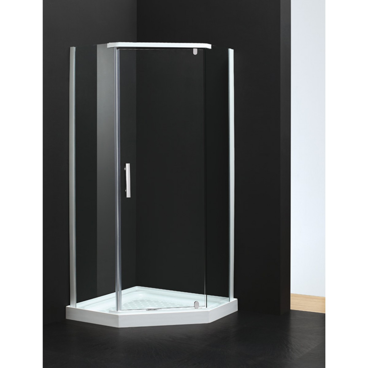 Shower Glass - Bay Series 2 Sides 1000X1000X1900Mm, Angle Shower - Nz Depot