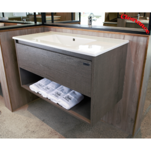 Vanity - Heron Series Plywood V1200 in Wooden Grey Color - 100% Water Proof, Wall Hung - NZ DEPOT