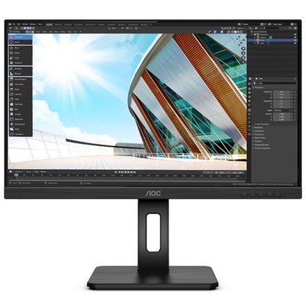 AOC 24P2C 24" 1920x1080 HDMI DP USB-C Ergo Frameless Monitor 4yr wty - NZDEPOT