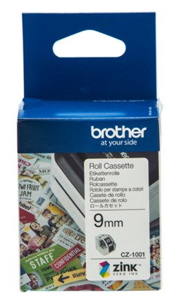 Brother CZ-1001 9mm Printable Roll Cassette - NZDEPOT