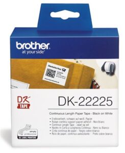 Brother DK22225 Continuous Paper Label 38mm x 30.48m NZ DEPOT