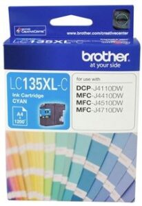 Brother LC135XLC Cyan High Yield Ink Cartridge NZ DEPOT