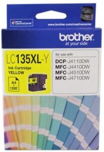 Brother LC135XLY Yellow High Yield Ink Cartridge NZ DEPOT