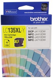 Brother LC135XLY Yellow High Yield Ink Cartridge - NZDEPOT