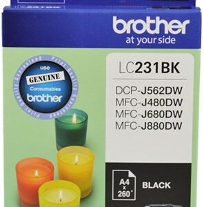 Brother LC231BK Black Ink Cartridge - NZDEPOT