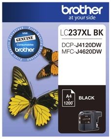 Brother LC237XLBK Black High Yield Ink Cartridge - NZDEPOT