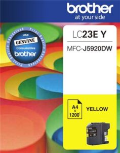 Brother LC23EY Yellow Ink Cartridge NZ DEPOT