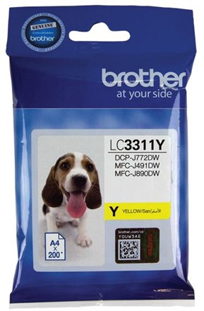 Brother LC3311Y Yellow Ink Cartridge - NZDEPOT