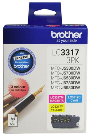 Brother Lc33173Pk 3 Pack Cmy Ink Cartridges - Nzdepot