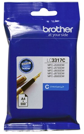 Brother LC3317C Cyan Ink Cartridge - NZDEPOT