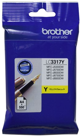 Brother LC3317Y Yellow Ink Cartridge - NZDEPOT