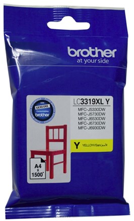 Brother LC3319XLY Yellow High Yield Ink Cartridge - NZDEPOT