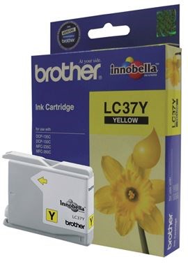 Brother LC37Y Yellow Ink Cartridge - NZDEPOT