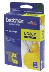 Brother LC38Y Yellow Ink Cartridge - NZDEPOT