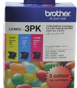 Brother LC40CL3PK CMY Colour Ink Cartridges (Triple Pack) - NZDEPOT