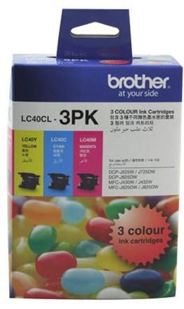 Brother LC40CL3PK CMY Colour Ink Cartridges (Triple Pack) - NZDEPOT