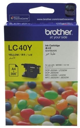 Brother LC40Y Yellow Ink Cartridge - NZDEPOT