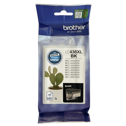 Brother LC436XLBK Black Ink Cartridge - NZDEPOT