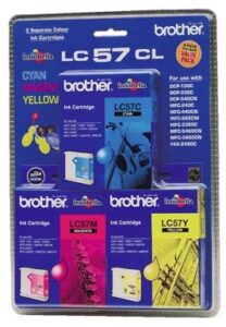 Brother LC57CL3PK CMY Colour Ink Cartridges Triple Pack NZ DEPOT