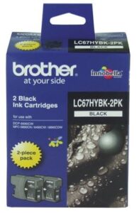 Brother LC67BK2PK Black Ink Cartridge Twin Pack NZ DEPOT