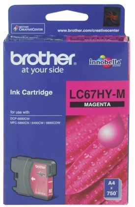 Brother LC67HYM Magenta High Yield Ink Cartridge - NZDEPOT