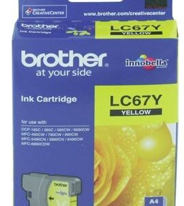 Brother LC67Y Yellow Ink Cartridge - NZDEPOT