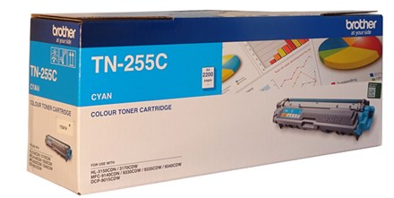 Brother TN-255C Cyan High Yield Toner - NZDEPOT