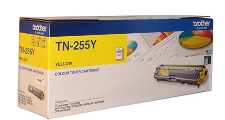 Brother TN-255Y Yellow High Yield Toner - NZDEPOT