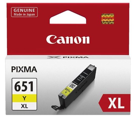 Canon CLI651XLY Yellow High Yield Ink Cartridge - NZDEPOT