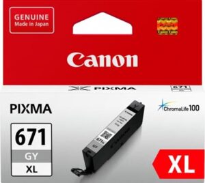 Canon CLI671XGY Grey High Yield Ink Cartridge NZ DEPOT