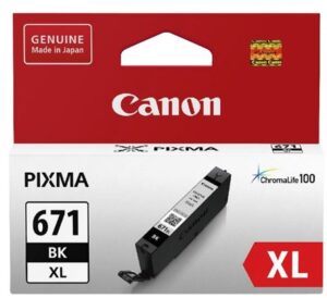 Canon CLI671XLBK Dye Black High Yield Ink Cartridge NZ DEPOT