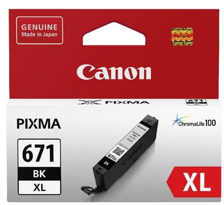 Canon CLI671XLBK Dye Black High Yield Ink Cartridge - NZDEPOT