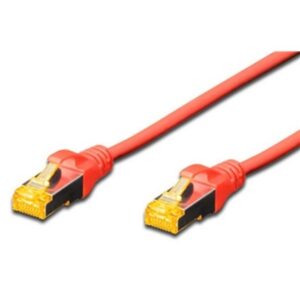 Digitus S-FTP CAT6A Patch Lead - 0.5M Red - NZDEPOT