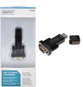 Digitus USB 2.0 Type A M to Serial RS232 M Mini Adapter NZ DEPOT