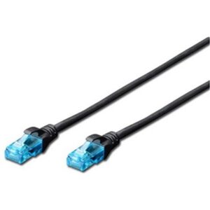 Digitus UTP CAT5e Patch Lead - 0.5M Black - NZDEPOT