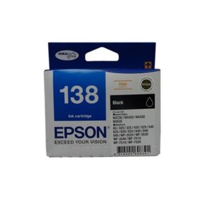 Epson 138 Black High Yield Ink Cartridge NZ DEPOT