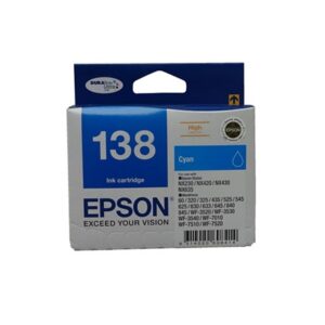 Epson 138 Cyan High Yield Ink Cartridge NZ DEPOT