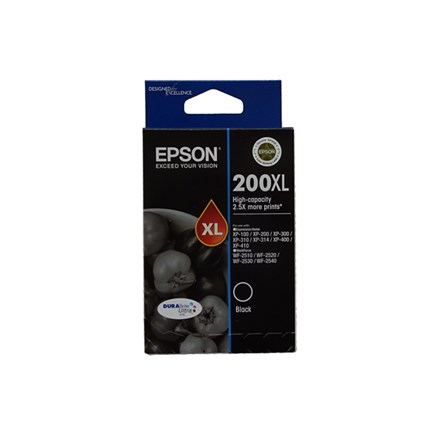 Epson 200XL Black High Yield Ink Cartridge - NZDEPOT