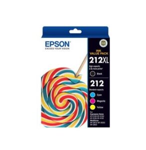 Epson 212XL BK 212 CMY 4 Ink Cartridge Value Pack NZ DEPOT