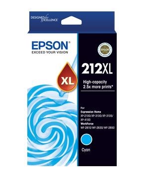 Epson 212XL Cyan High Yield Ink Cartridge - NZDEPOT