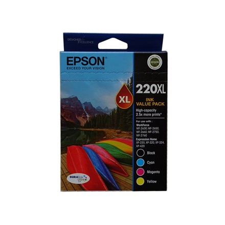 Epson 220XL 4 Ink High Yield Ink Cartridge Value Pack - NZDEPOT