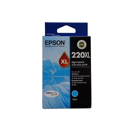 Epson 220XL Cyan High Yield Ink Cartridge - NZDEPOT