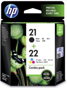 HP 21 Black 22 Tri color Ink Cartridge COMBO PACK NZ DEPOT