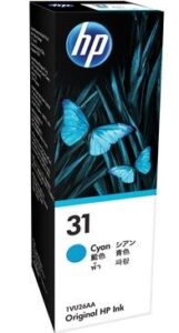 HP 31 Cyan Ink Bottle 70ml NZ DEPOT