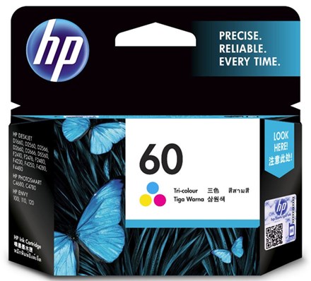 HP 60 Tri-Colour Ink Cartridge - NZDEPOT