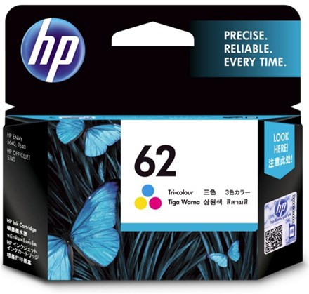 HP 62 Tri-Colour Ink Cartridge - NZDEPOT