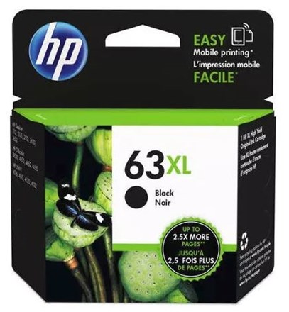 HP 63XL Black High Yield Ink Cartridge - NZDEPOT