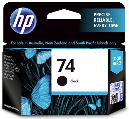 HP 74 Black Ink Cartridge - NZDEPOT