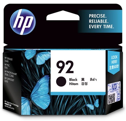 HP 92 Black Ink Cartridge - NZDEPOT