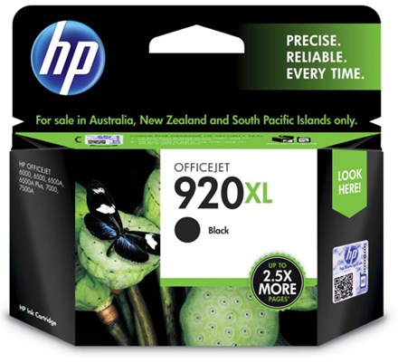 HP 920XL Black High Yield Ink Cartridge - NZDEPOT